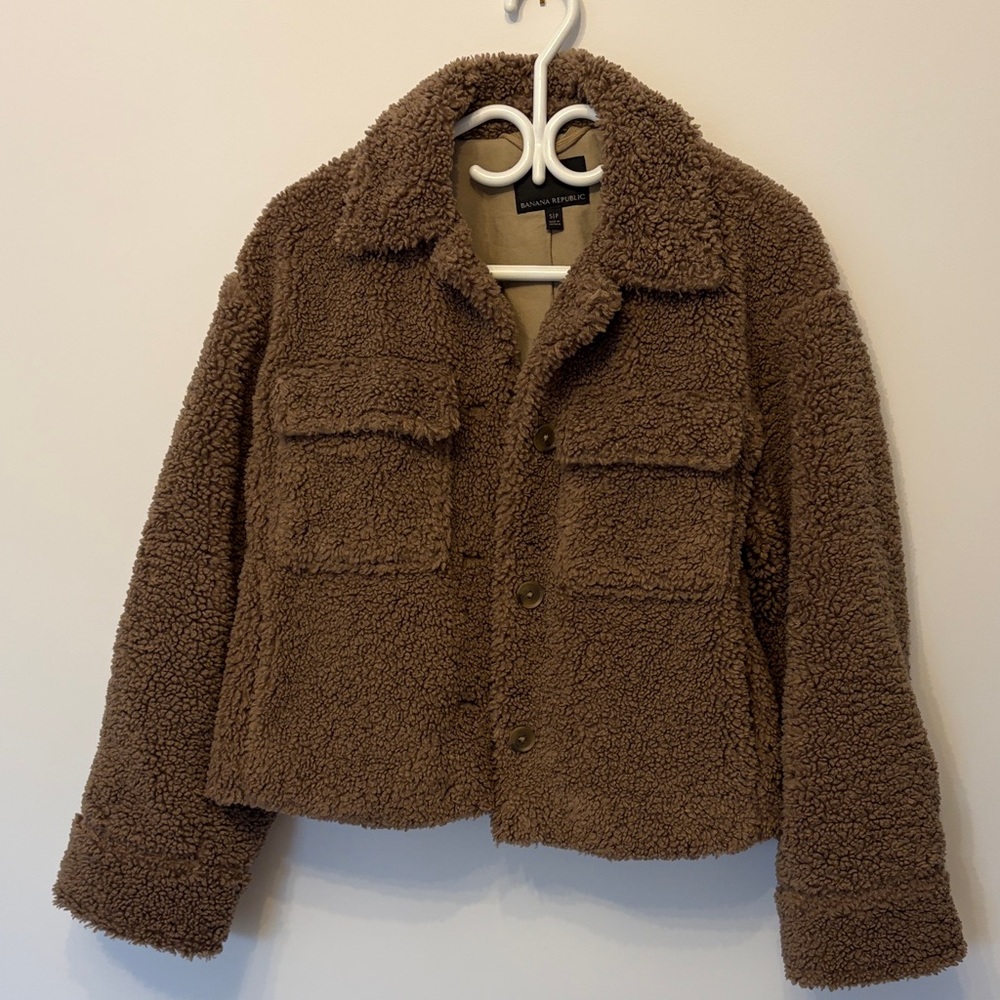 Banana Republic Brown Teddy Jacket